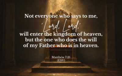 Not Everyone Who Says โLord, Lordโ